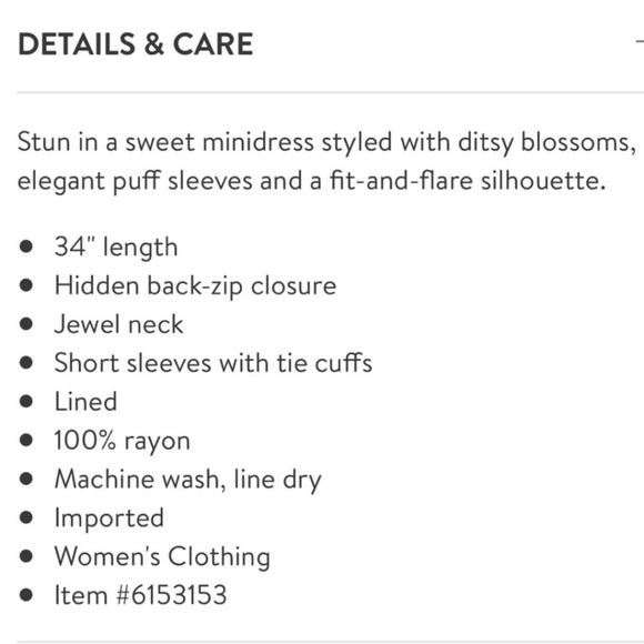 Charlie Holiday Dress 8 Floral Rayon Mini Sun Feminine Chic Coquette - Picture 10 of 16